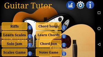 tuteur guitare - apprendre Affiche