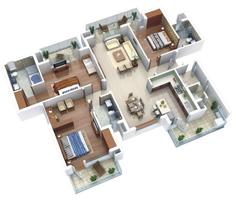Home Floor Plan and Design New الملصق