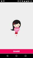 Cartoon Love Stickers 截图 1