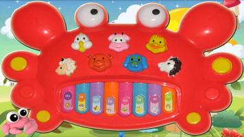 Joyful app for kids Crab Piano screenshot 1