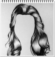 Рисование реалистичных волос постер