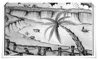Menggambar Ide Pemandangan poster