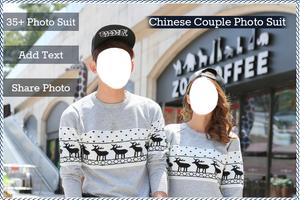 Chinese Couple Photo Suit Affiche