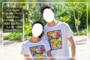 Honeymoon Couple Photo Suit ポスター