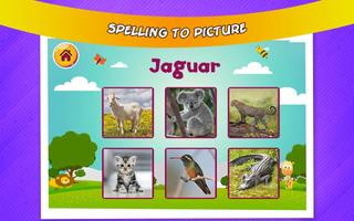 Learn animals name - Kids app تصوير الشاشة 3