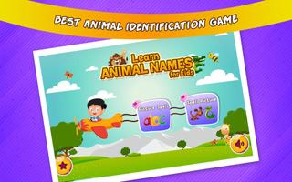 Learn animals name - Kids app Affiche