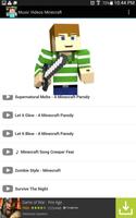 Music Videos in Minecraft Affiche