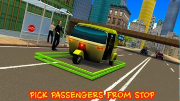City Rickshaw Driving Sim capture d'écran 1