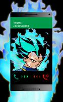 Fake call -  super vegita Affiche