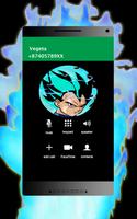 Fake call -  super vegita capture d'écran 1