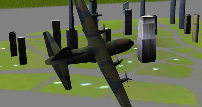 3D Army plane flight simulator banner