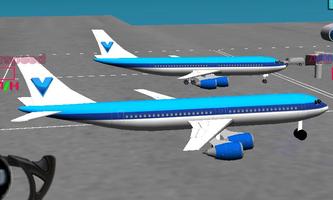 Flight Simulator Самолет 3D постер