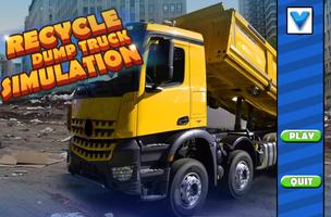 Recycle Dump Truck Simulation پوسٹر