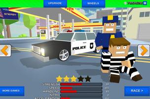 Blocky पुलिस क्राफ्ट रनिंग चोर स्क्रीनशॉट 1