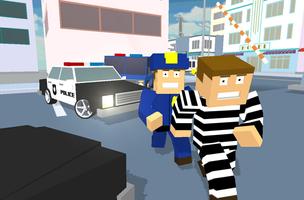 Blocky पुलिस क्राफ्ट रनिंग चोर स्क्रीनशॉट 2