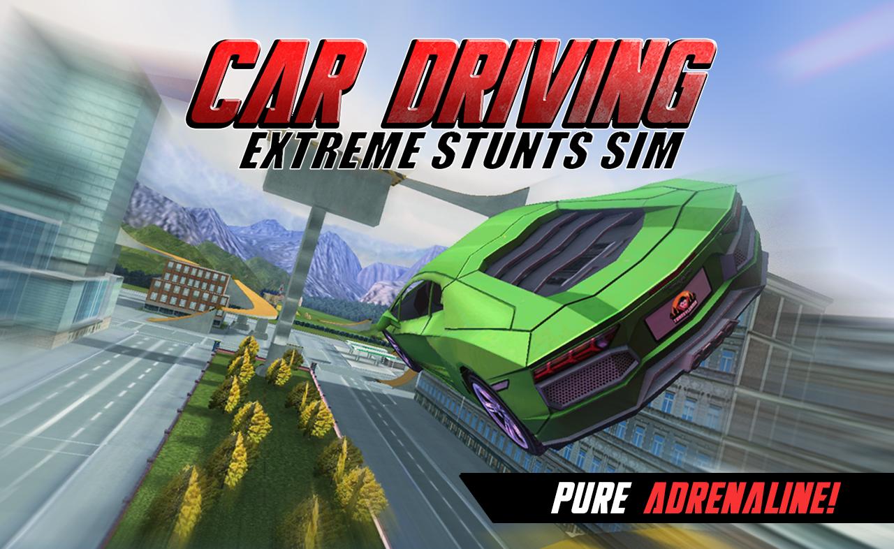 Extreme car driving старые версии. Игра extreme car Driving. Extreme car Driving SIM разрушение. Места для трюков в extreme car Drive. Stunt car extreme.