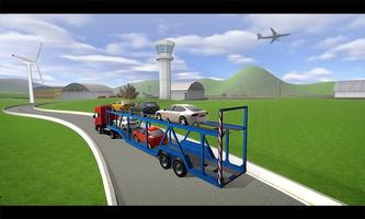 City Airport Cargo Plane 3D Affiche