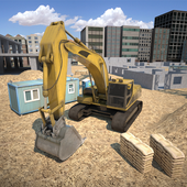 City construction simulator 3D icon City construction simulator 3D icon