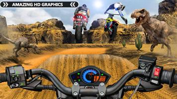 Offroad Dino Escape Heavy Bike Racing اسکرین شاٹ 2