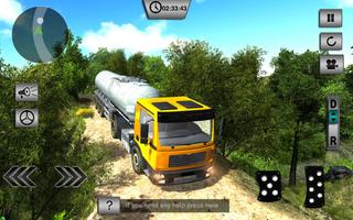 Oil Tanker Fuel Transporter Truck Sim : hill Climb capture d'écran 1