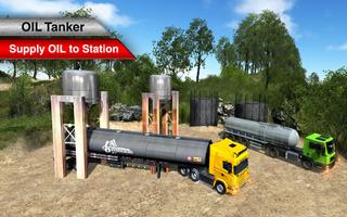 Oil Tanker Fuel Transporter Truck Sim : hill Climb screenshot 2