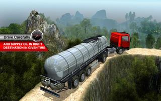 Oil Tanker Fuel Transporter Truck Sim : hill Climb capture d'écran 3