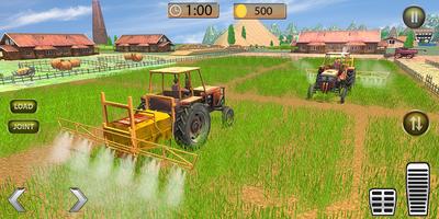 Real Tractor Farming Harvester Game 2017 screenshot 1