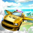 flying police car simulator 3D 아이콘