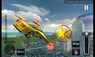 flying police car simulator 3D poster