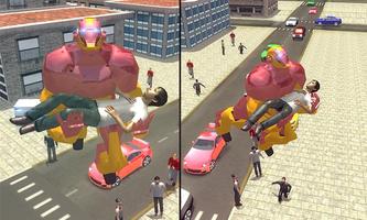 Flying Superhero Robot City Rescue Mission screenshot 2
