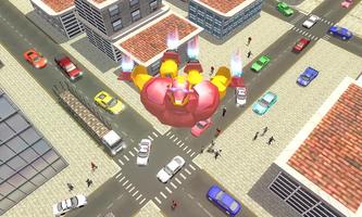 Flying Superhero Robot City Rescue Mission screenshot 3