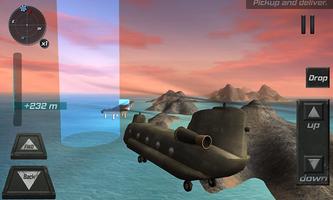 طائرة هليكوبتر 3D الرحلة سيم 2 تصوير الشاشة 2