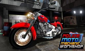 Police Moto Mechanic Workshop captura de pantalla 1
