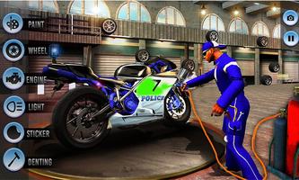 برنامه‌نما Police Moto Mechanic Workshop عکس از صفحه