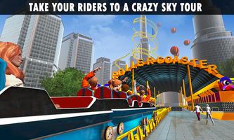 Roller Coaster Crazy Sky Tour capture d'écran 1