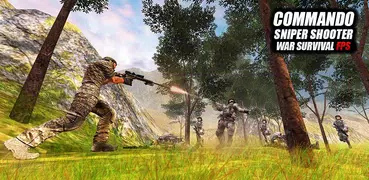 Commando Sniper Shooter- War Survival FPS