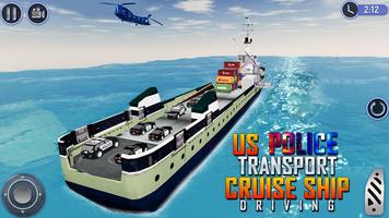 US Police Cruise Ship Transport Driving Simulator screenshot 3