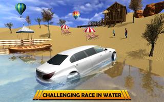 Water Surfer Luxury Car: Beach Driver 3D capture d'écran 2