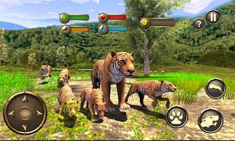 Wild Tiger Survival Simulator الملصق