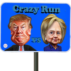 Trump vs Hillary Crazy Run icône