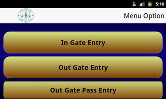 APMC Ingate-Outgate Entry App. captura de pantalla 1