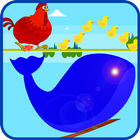 Angry Chicken Bird and Blue Whale Jump Adventure icon