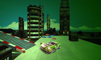 Hover car high road rage-Slotcar & toy truck stunt capture d'écran 2