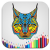 Animal coloring icon