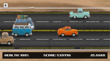 Rusty Bus: Flat tire run - One-tap Survival runner capture d'écran 3