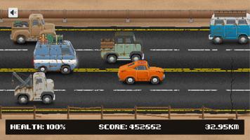 Rusty Bus: Flat tire run - One-tap Survival runner ảnh chụp màn hình 2