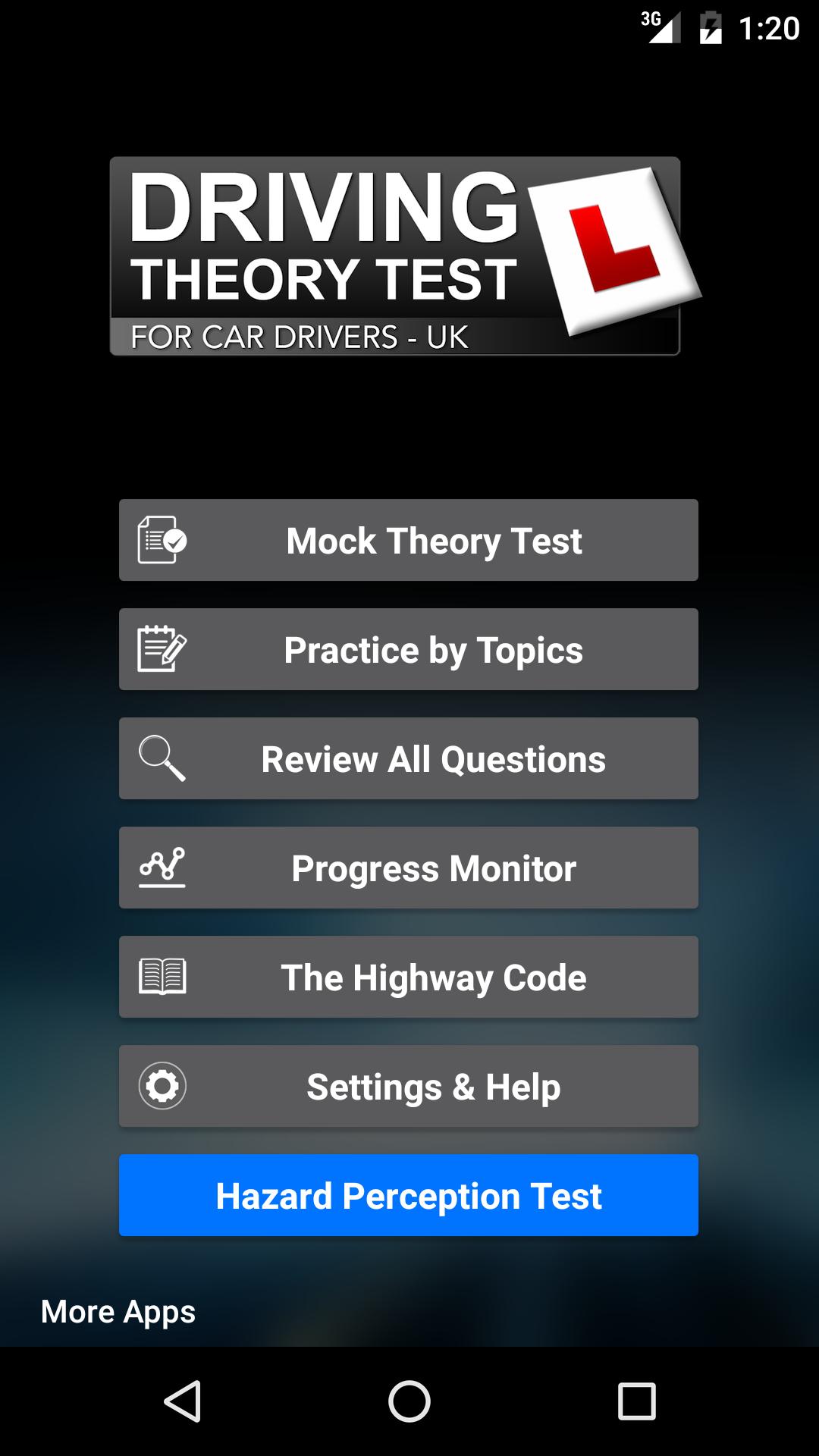 Theory Test. Drive Theory. BT Test for uk. Test uk