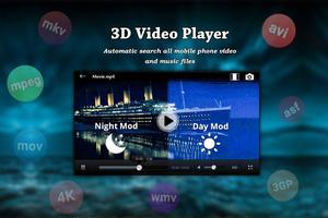 برنامه‌نما 3D Video Player عکس از صفحه