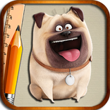 How draw Pets Movie