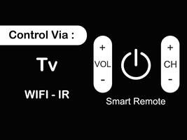 télécommande intelligente pour la télévision Affiche